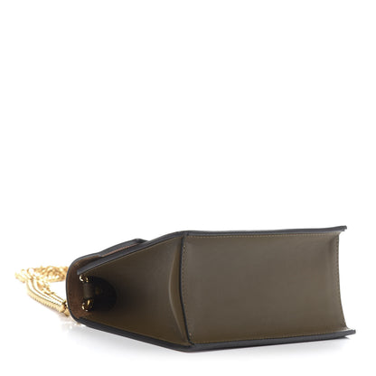 Fendi Vitello Grace Matte Small Kan U Shoulder Bag Wood 4 of 9