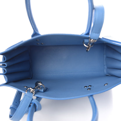 Saint Laurent Grained Calfskin Baby Sac De Jour Blue Clair 7 of 10