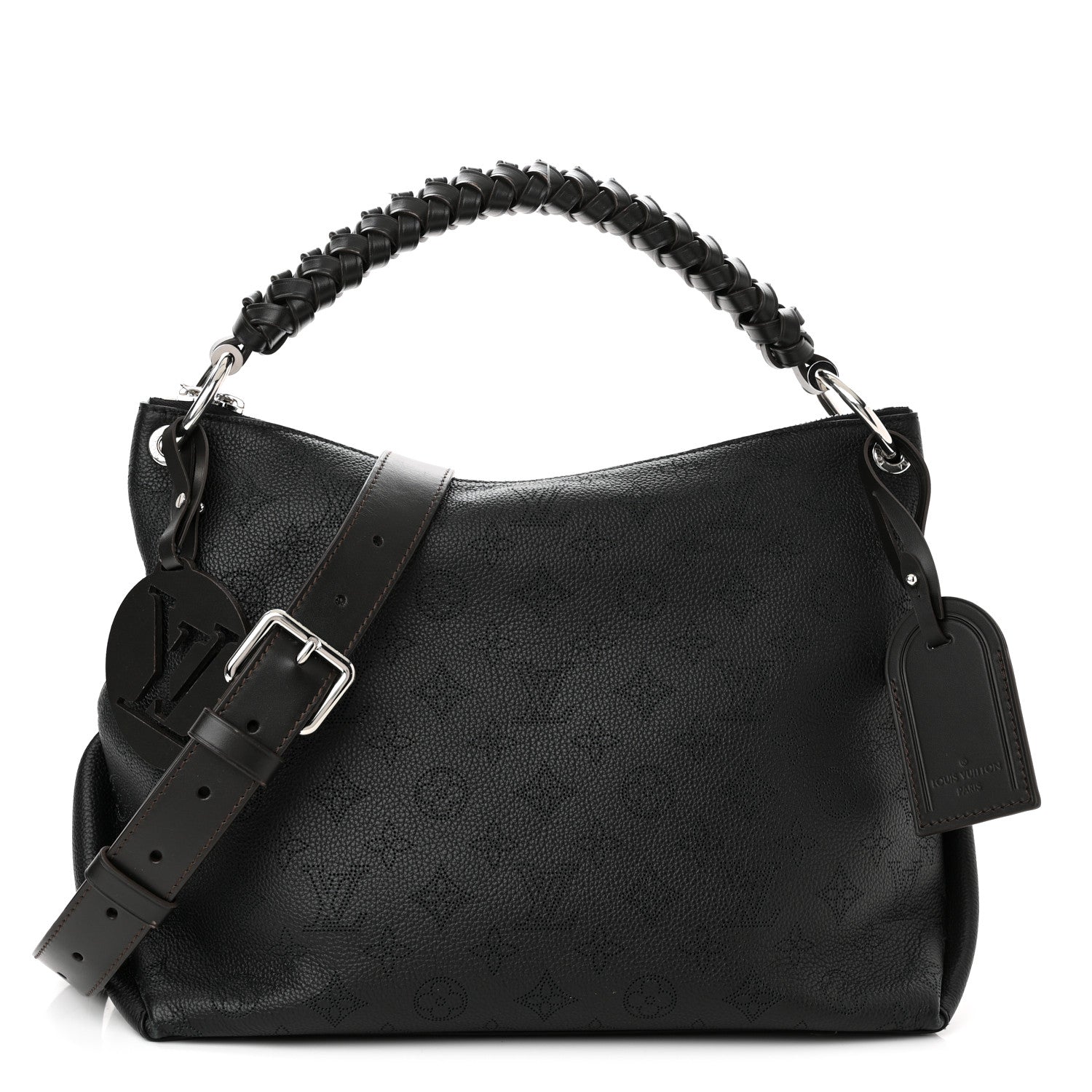 Louis Vuitton Mahina Beaubourg Hobo MM Black 1 of 10