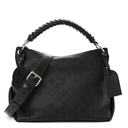Louis Vuitton Mahina Beaubourg Hobo MM Black 1 of 10