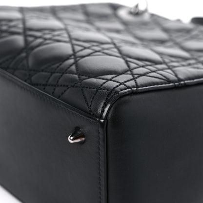 Christian Dior Calfskin Cannage Medium Anselm Reyle Lady Dior Black 6 of 13
