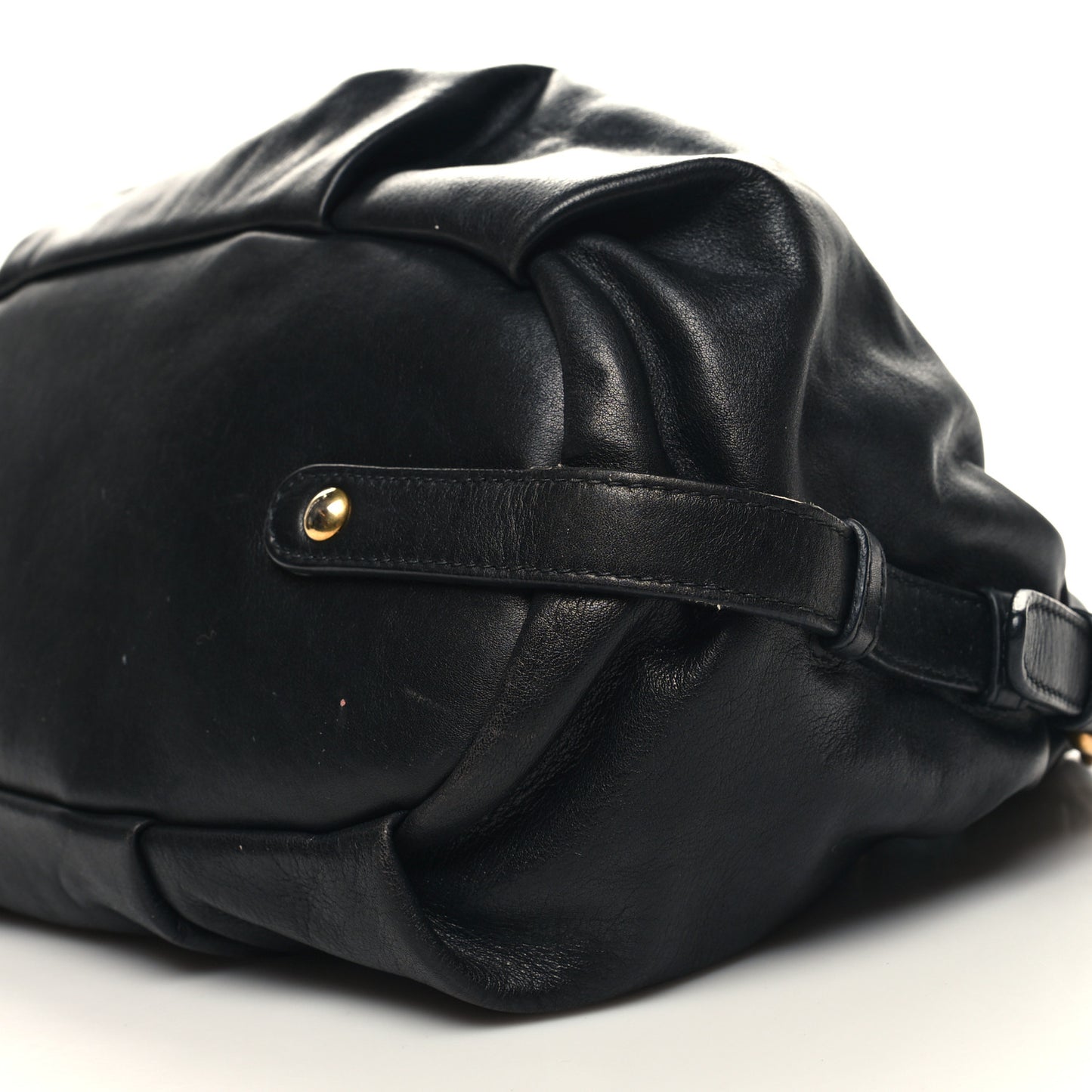Vitello Soft Calfskin Shopping Satchel Black