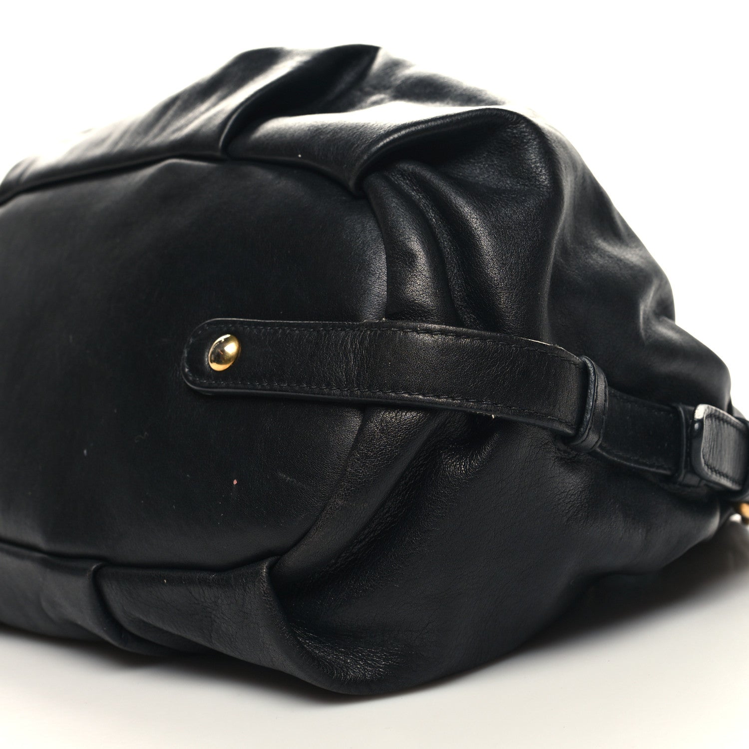 Prada Vitello Soft Calfskin Shopping Satchel Black 9 of 9