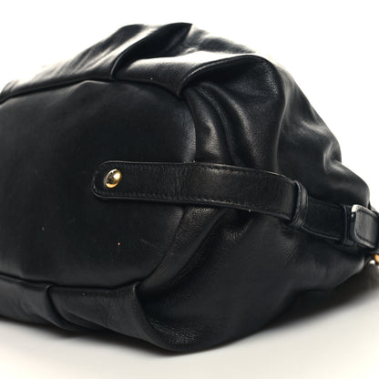 Prada Vitello Soft Calfskin Shopping Satchel Black 9 of 9