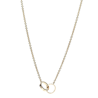 Cartier 18K Yellow Gold Interlocking LOVE Necklace 1 of 8