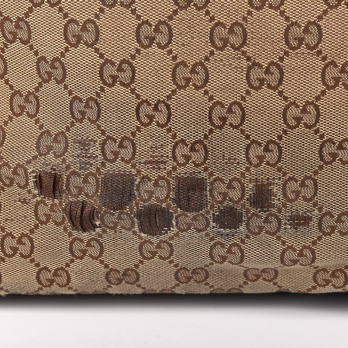 Monogram Web Tote Brown