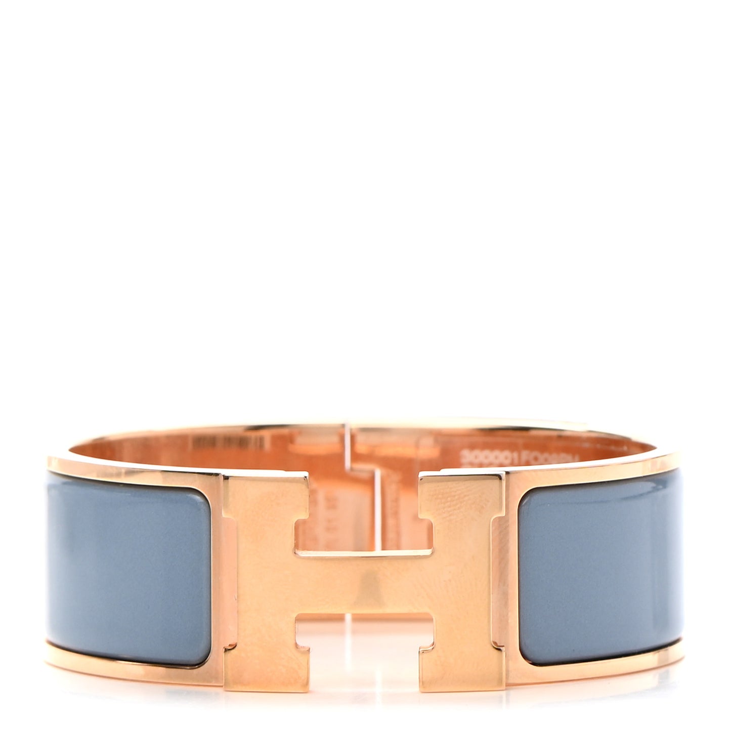 Enamel Clic Clac H Wide Bracelet PM Gris Orage