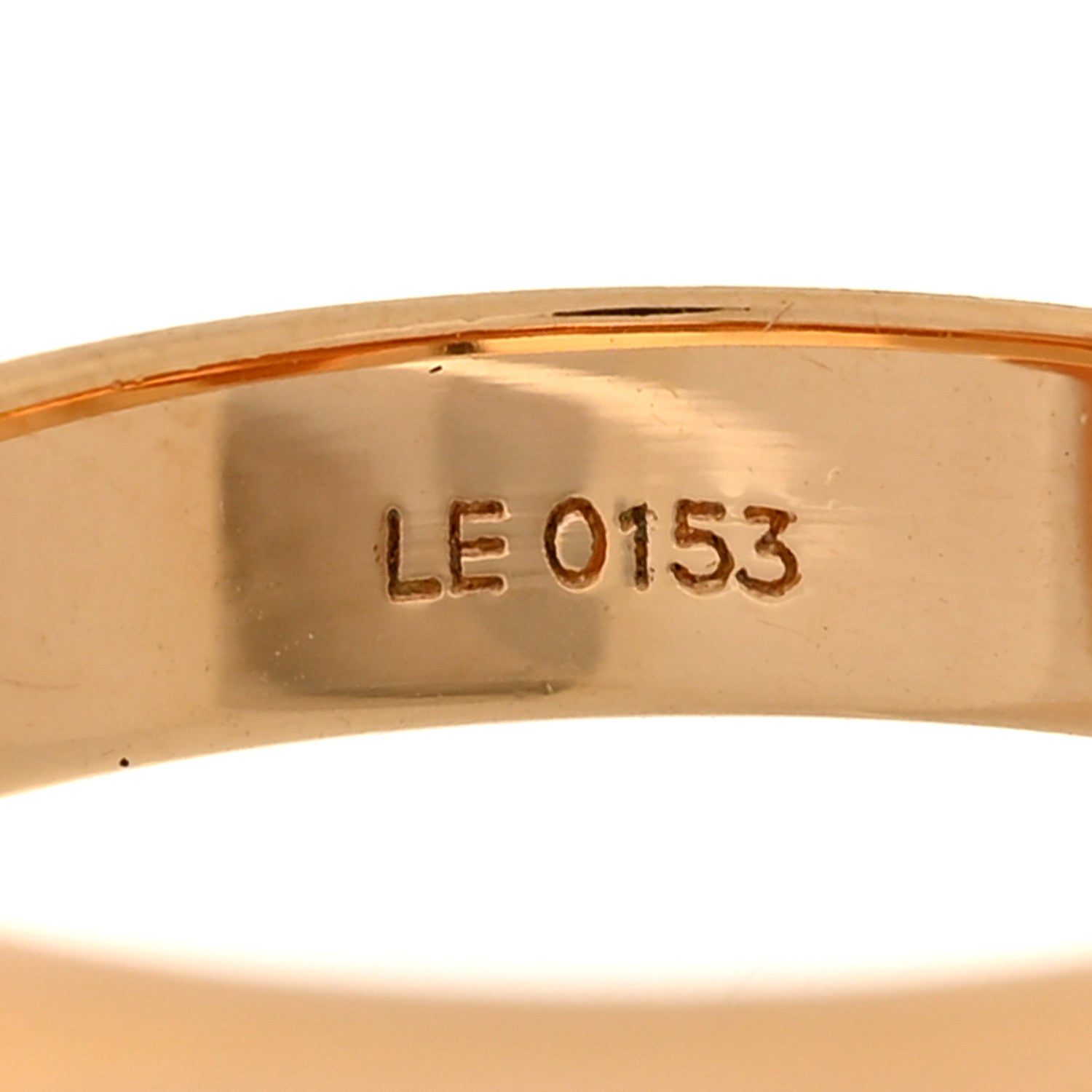 Louis Vuitton Metal Love Letters Timeless Ring L Gold 6 of 6