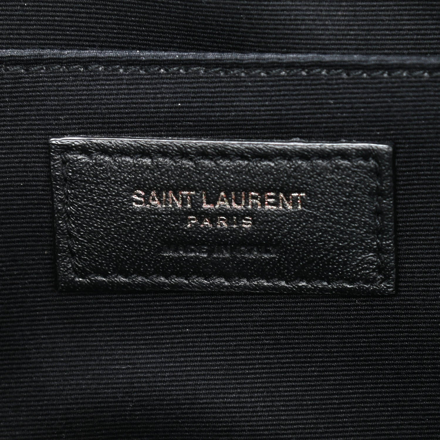 Saint Laurent Calfskin Matelasse Monogram Lou Camera Bag Black 8 of 9