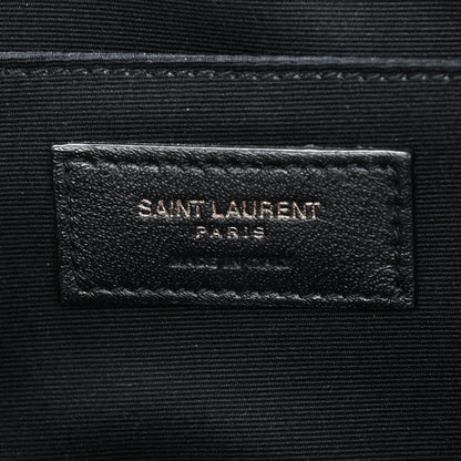 Saint Laurent Calfskin Matelasse Monogram Lou Camera Bag Black 8 of 9