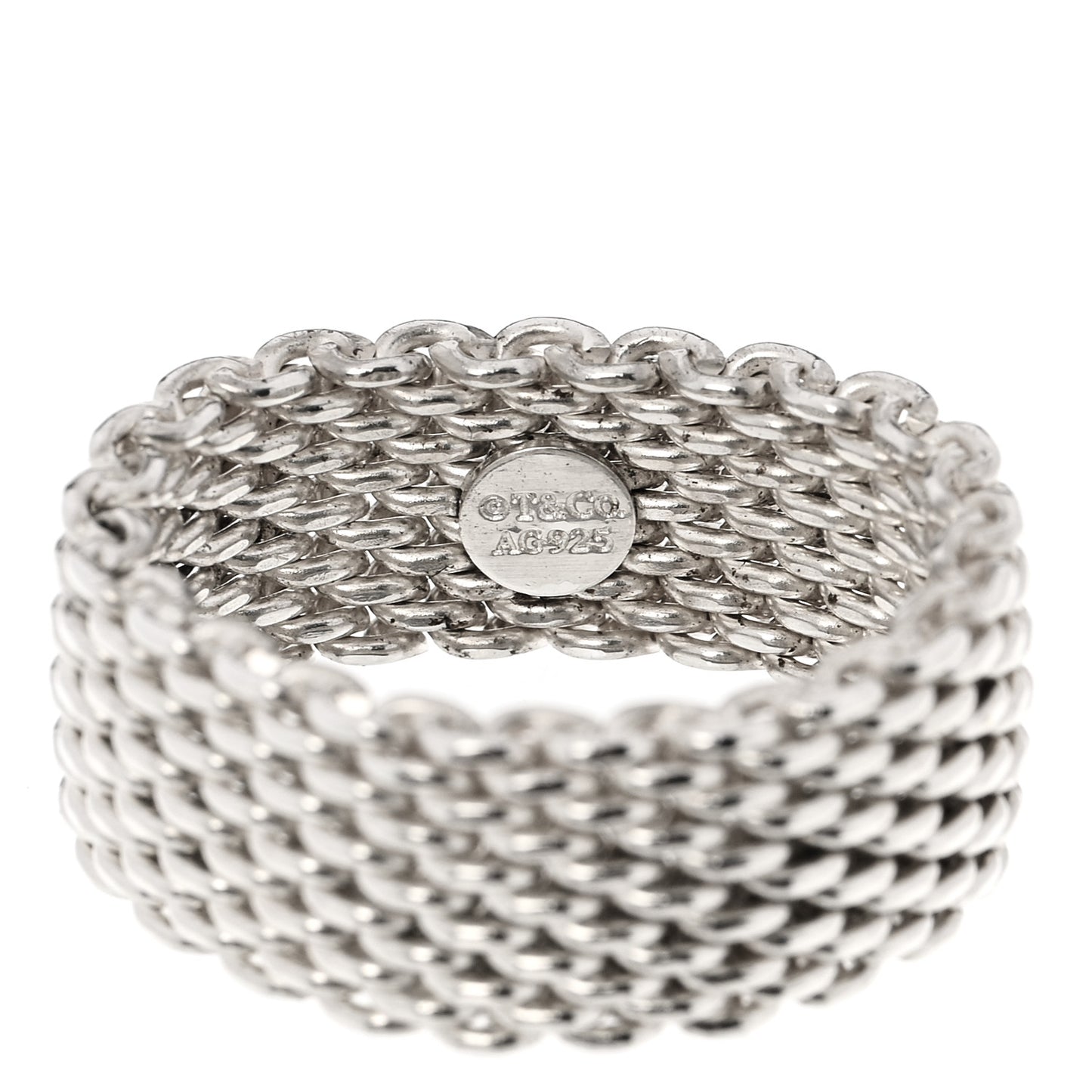 Sterling Silver Somerset Mesh Ring 60 9.25