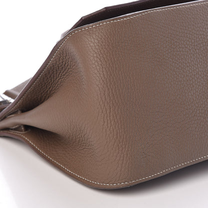 Hermes Taurillon Clemence Jypsiere 34 Etoupe 9 of 19