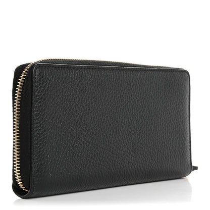 Gucci Pebbled Calfskin Soho Zip Around Wallet Black 3 of 8