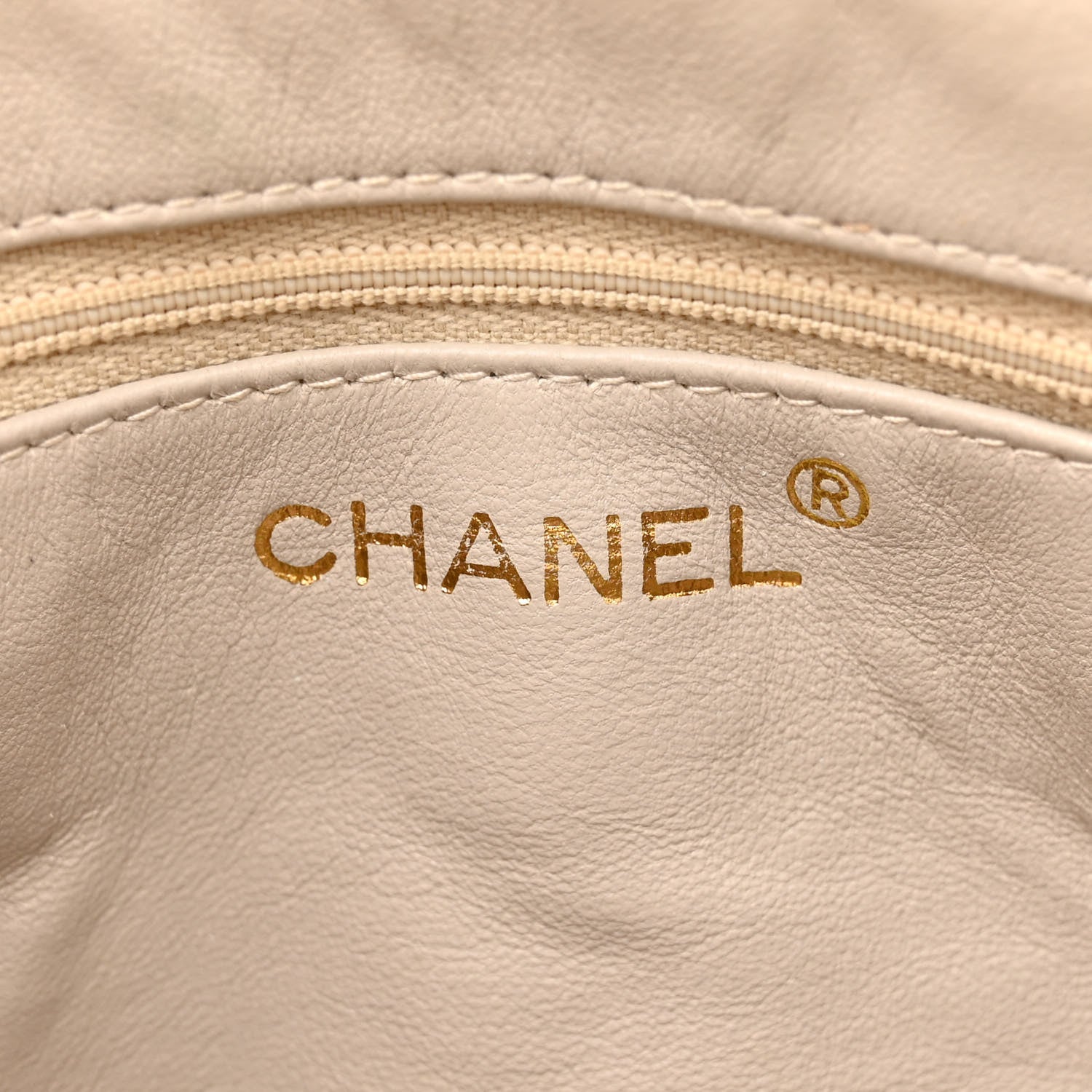 Chanel Lambskin Quilted CC Camera Case Beige 6 of 16