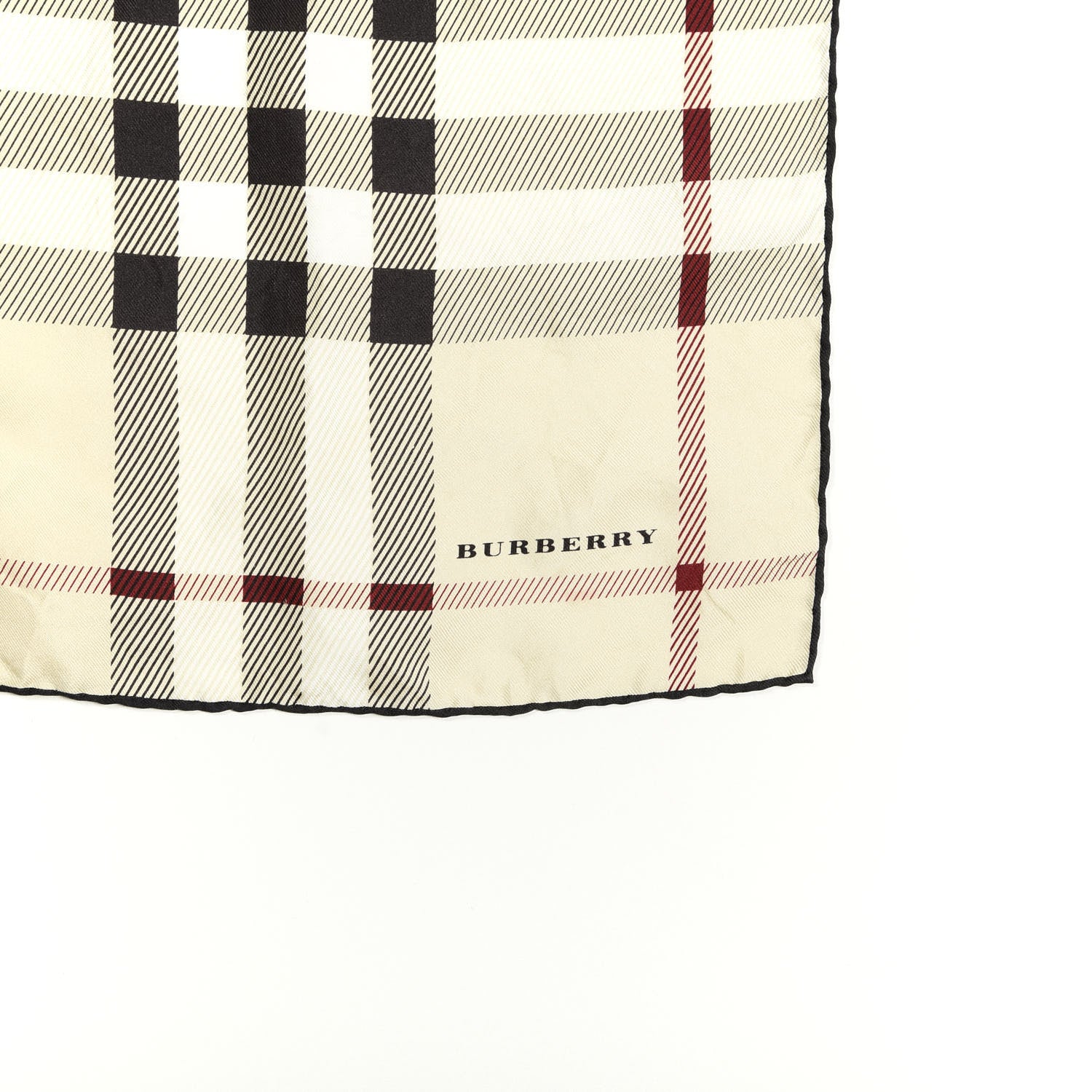 Burberry Wool Silk Gauze Giant Check Scarf Stone 3 of 6