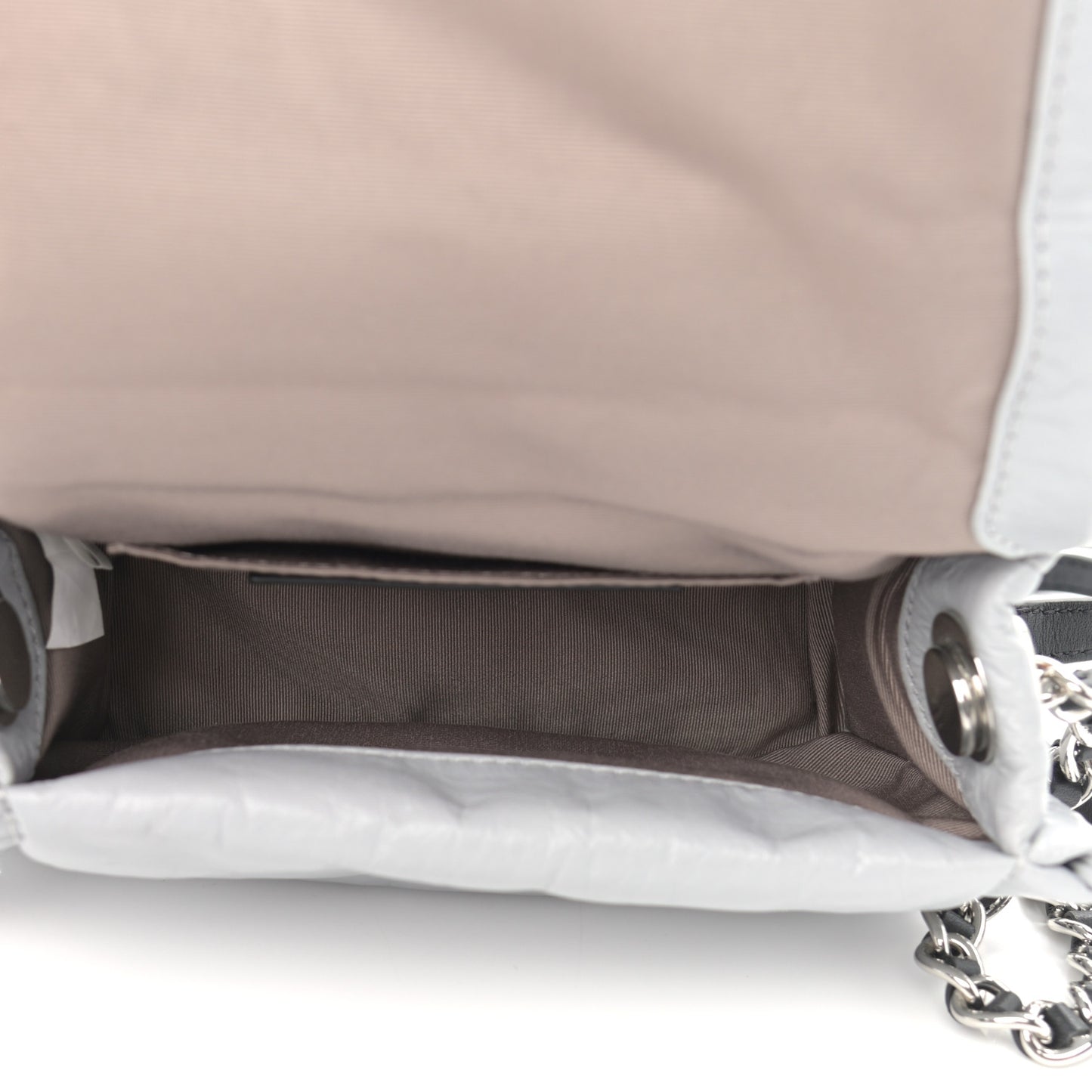 Lambskin The Pillow Bag Light Grey