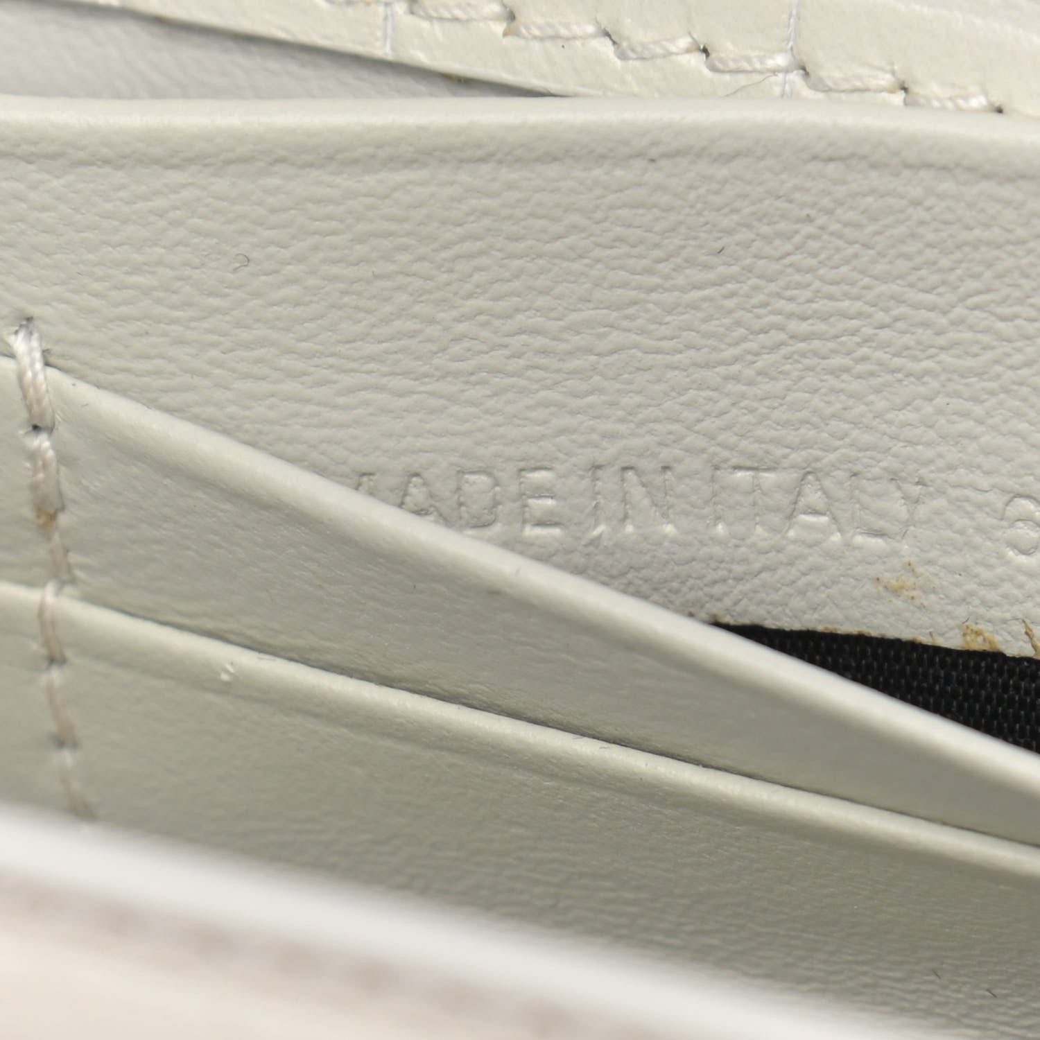 Balenciaga Extra Supple Calfskin Crocodile Embossed Gossip Chain Bag XS White 7 of 13