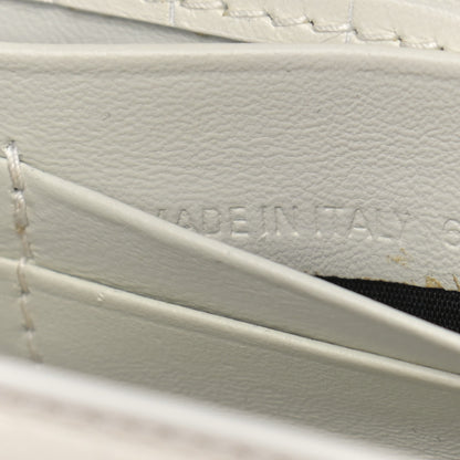 Balenciaga Extra Supple Calfskin Crocodile Embossed Gossip Chain Bag XS White 7 of 13