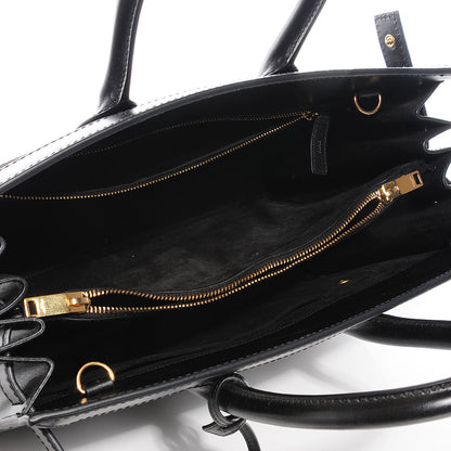 Saint Laurent Suede Calfskin Small Sac De Jour Black 5 of 9