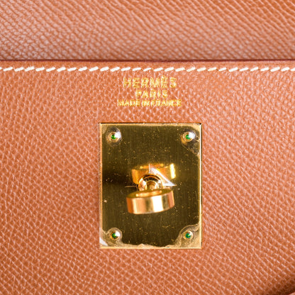Hermes Courchevel Kelly Sellier 32 Gold 7 of 22