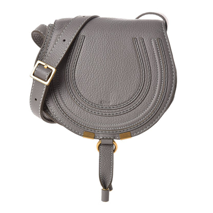 Chloe Calfskin Mini Marcie Round Crossbody Bag Cashmere Grey 1 of 11