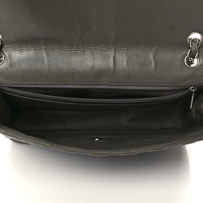 Chanel Caviar Quilted Maxi Single Flap Grey 4 of 9