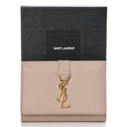 Saint Laurent Smooth Calfskin Monogram Key Case Nude 9 of 9