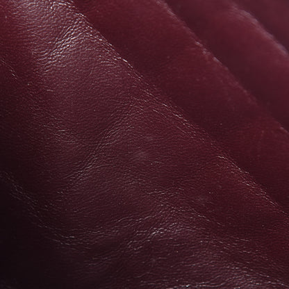 Chanel Lambskin Quilted Jumbo Single Flap Dark Red 15 of 22