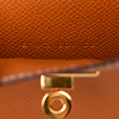 Hermes Epsom Kelly Pocket Compact Wallet Gold 7 of 8