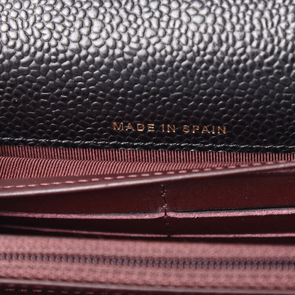 Chanel Caviar Quilted Large Gusset Flap Wallet Black 7 of 9