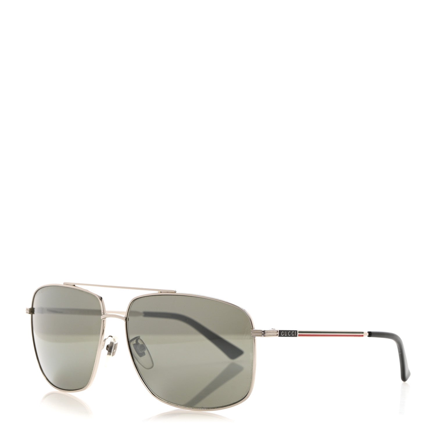 Gucci Aviator Sunglasses GG0836SK Silver 1 of 8