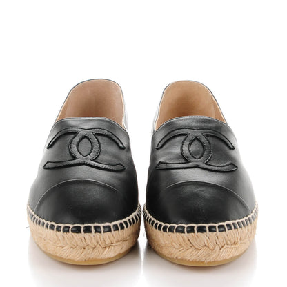 Chanel Lambskin CC Espadrilles 40 Black 2 of 9