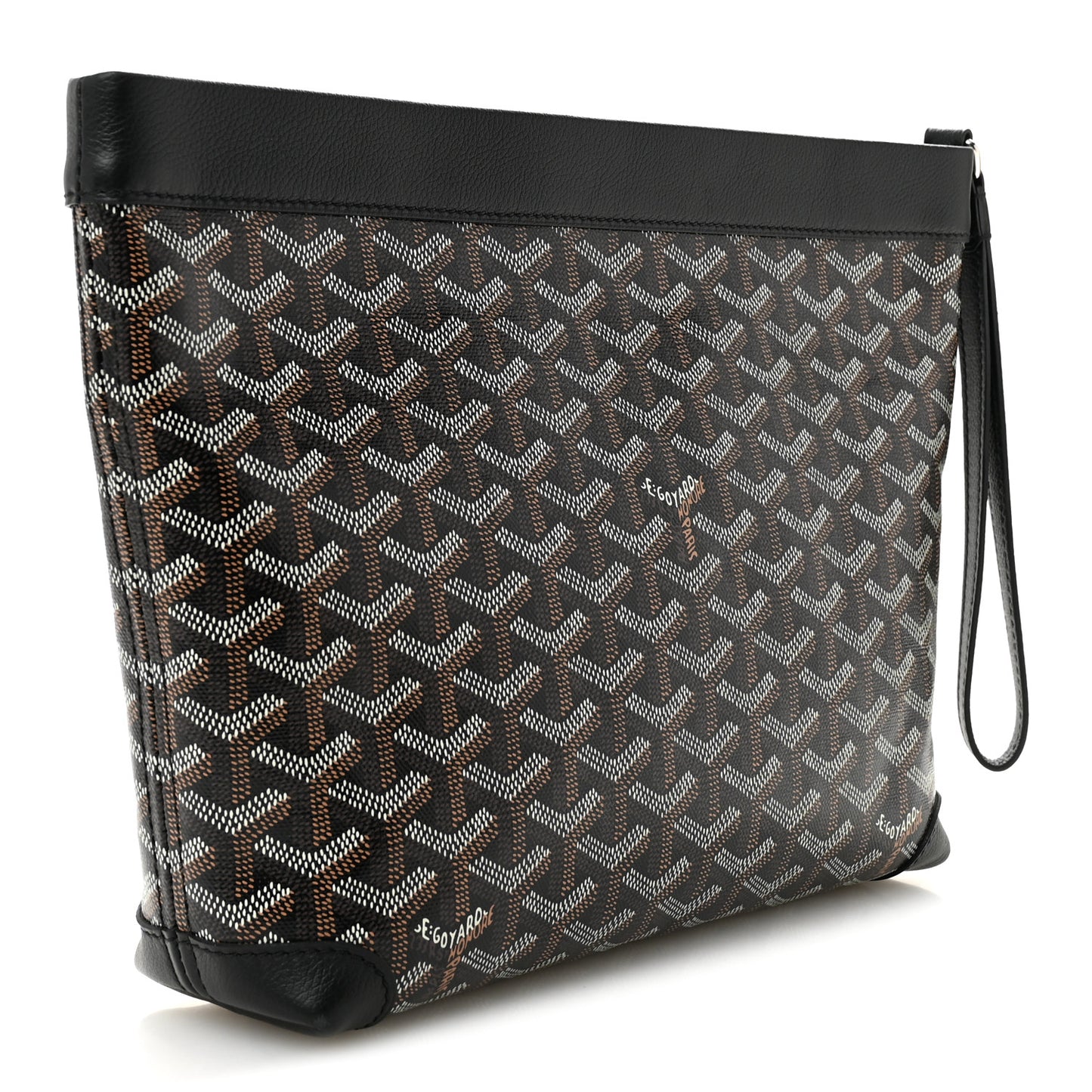 Goyardine Conti Pouch Burgundy Black