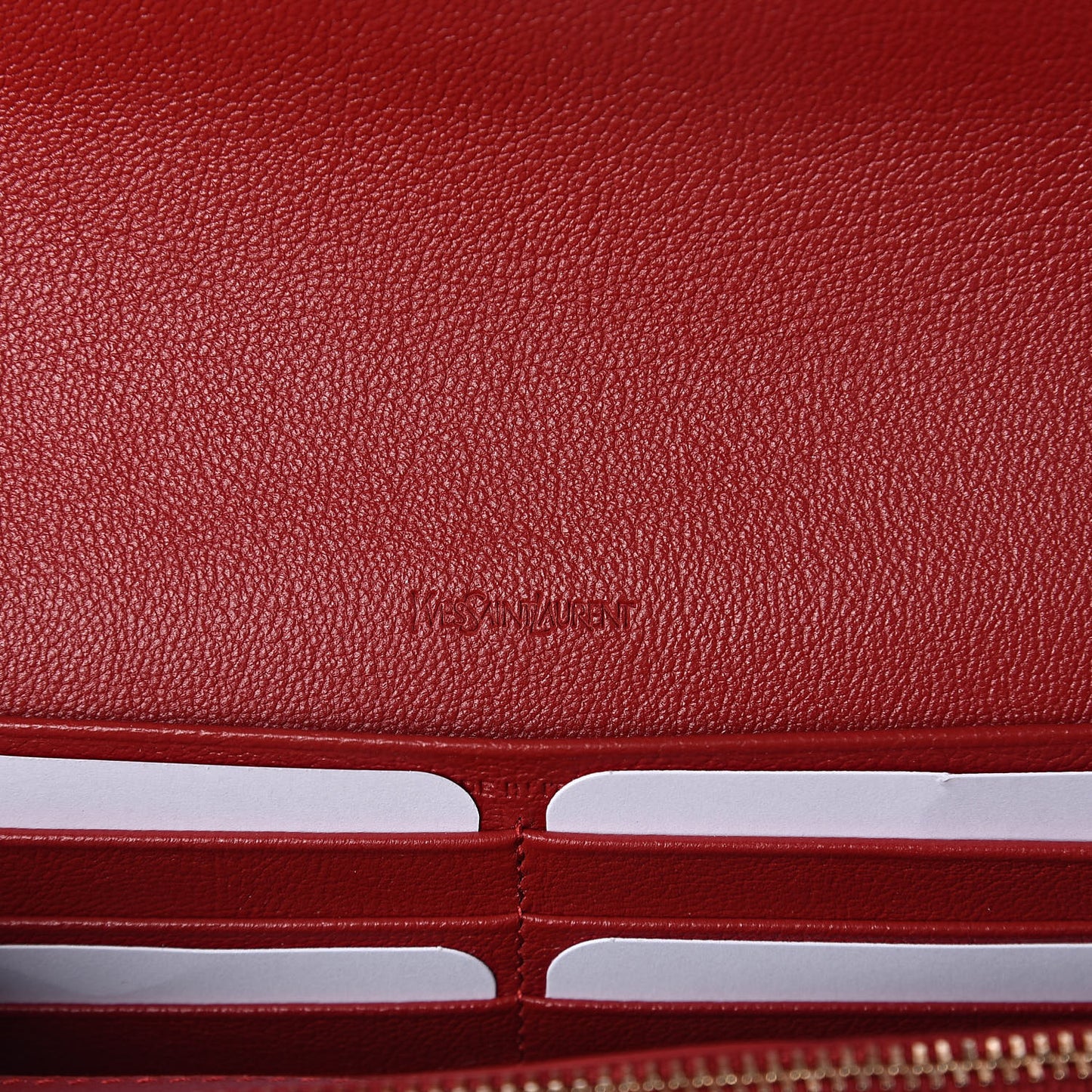 Calfskin Belle de Jour Chain Clutch Rouge Orient