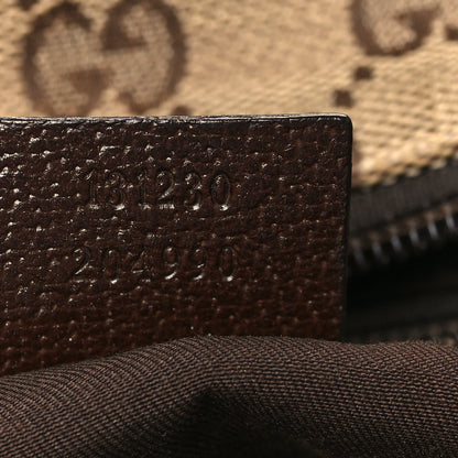 Gucci GG Monogram Medium Web Handle Bucket Tote Dark Brown 7 of 12