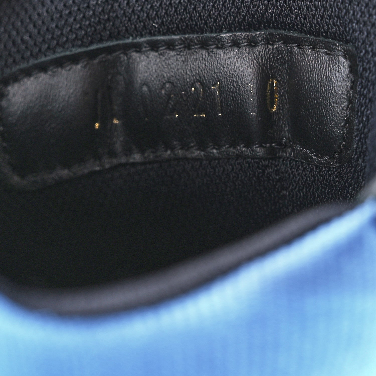 Louis Vuitton Calfskin Embossed Monogram Mens LV Trainer Sneakers 10 Black Blue 9 of 9