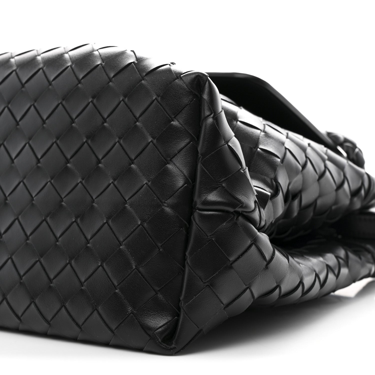Bottega Veneta Calfskin Intrecciato Medium Andiamo Messenger Bag Black 11 of 12