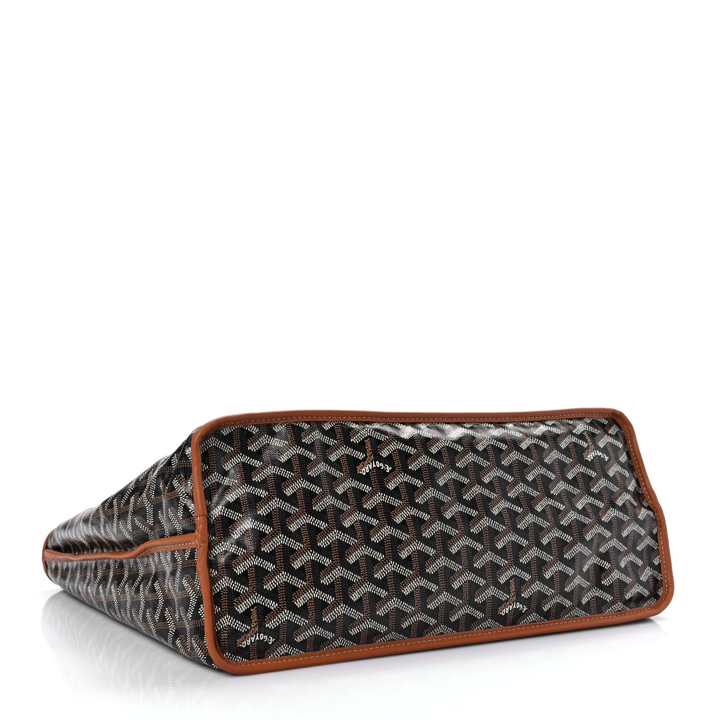 Goyardine Reversible Anjou PM Black Gold