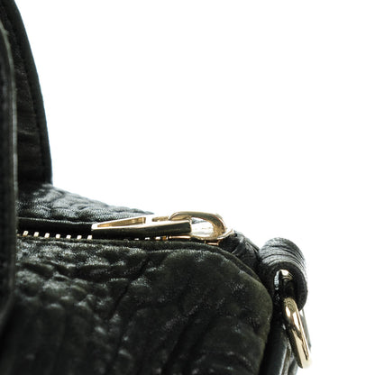 Alexander Wang Pebbled Lambskin Rocco Duffel Black Pale Gold Hardware 9 of 14