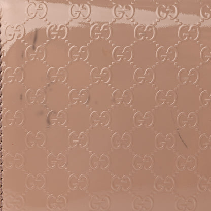 Gucci Patent Microguccissima Small Broadway Clutch Dark Cipria 14 of 14