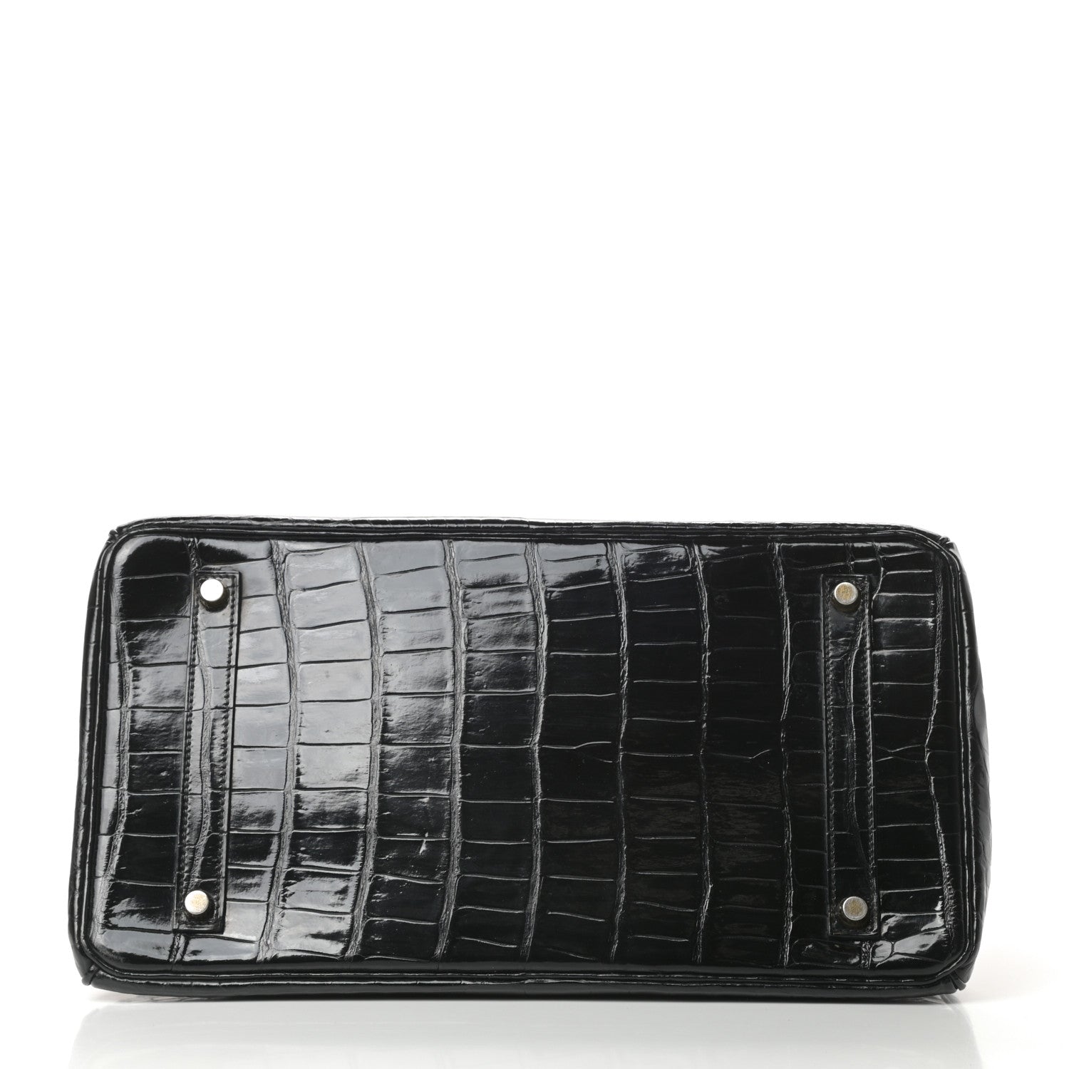 Hermes Shiny Porosus Crocodile Birkin 35 Black 6 of 30