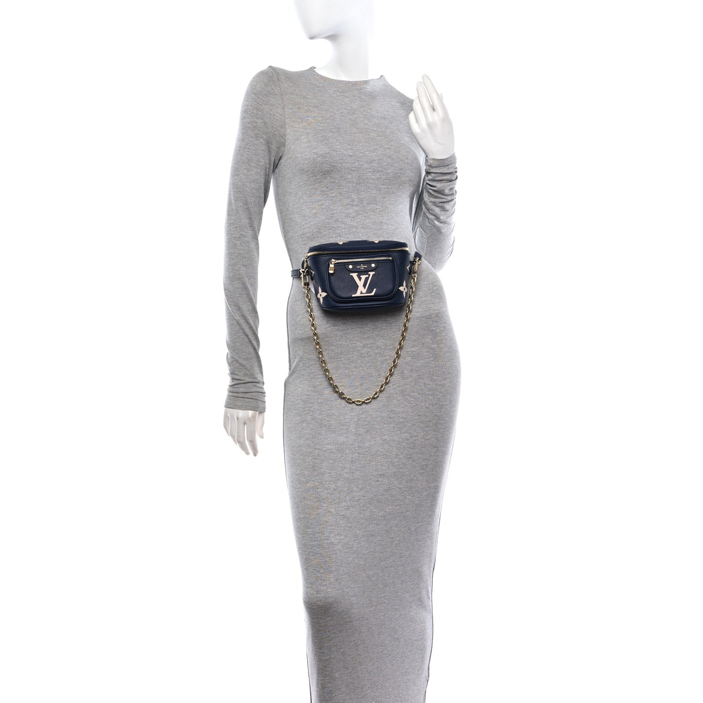 Empreinte Monogram Giant Mini By The Pool Bumbag Blue Beige