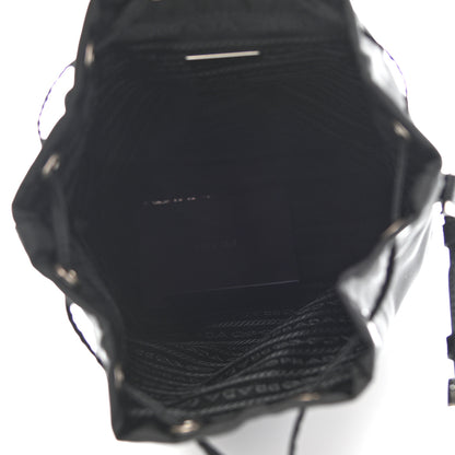 Prada Saffiano Tessuto Nylon Vela Bucket Wristlet Black 5 of 8