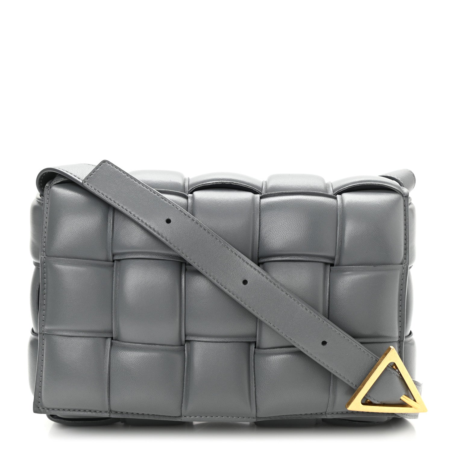 Bottega Veneta Nappa Maxi Intreccio Padded Cassette Crossbody Bag Thunder 1 of 7