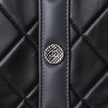 Chanel Lambskin Quilted Large Girl Bag Black 15 of 18