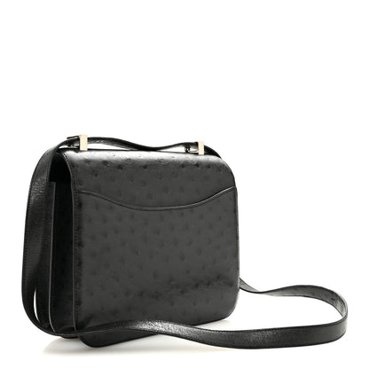 Hermes Ostrich Constance 24 Bleu Iris 3 of 14