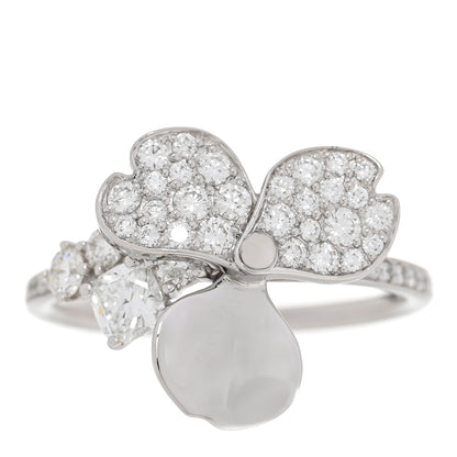 Tiffany Platinum Diamond Paper Flowers Mixed Cluster Ring 52 6 1 of 4