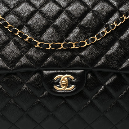 Chanel Caviar Quilted XXL Travel Flap Bag Black 8 of 12