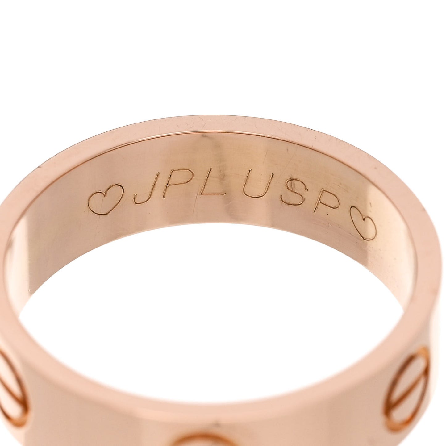 18K Pink Gold 5.5mm LOVE Ring 55 7.25