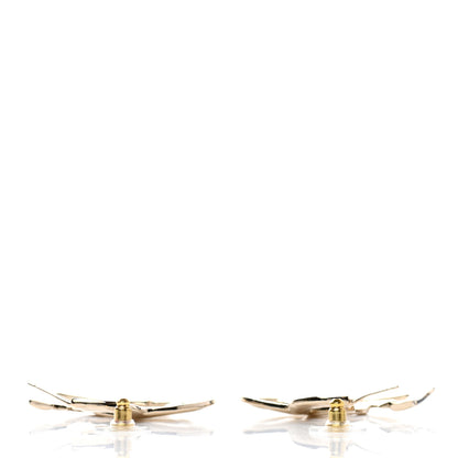 Chanel Metal CC Heart Coco In Love Hoop Earrings Gold 3 of 5